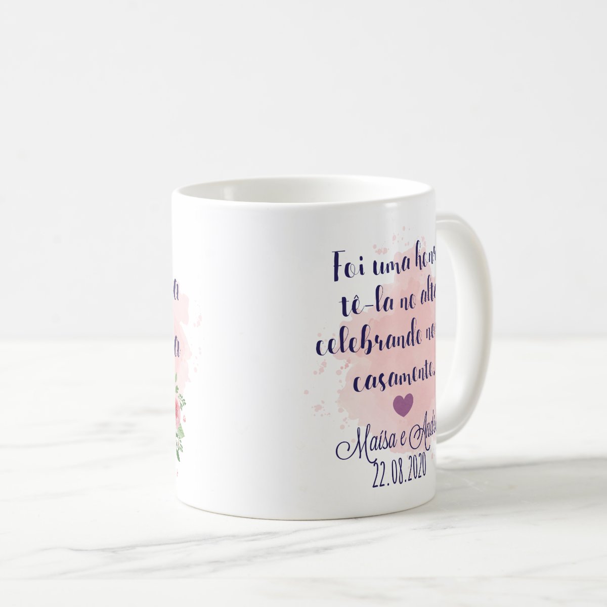 Caneca Casamento Lembrança Feminina Celebrante Pastora