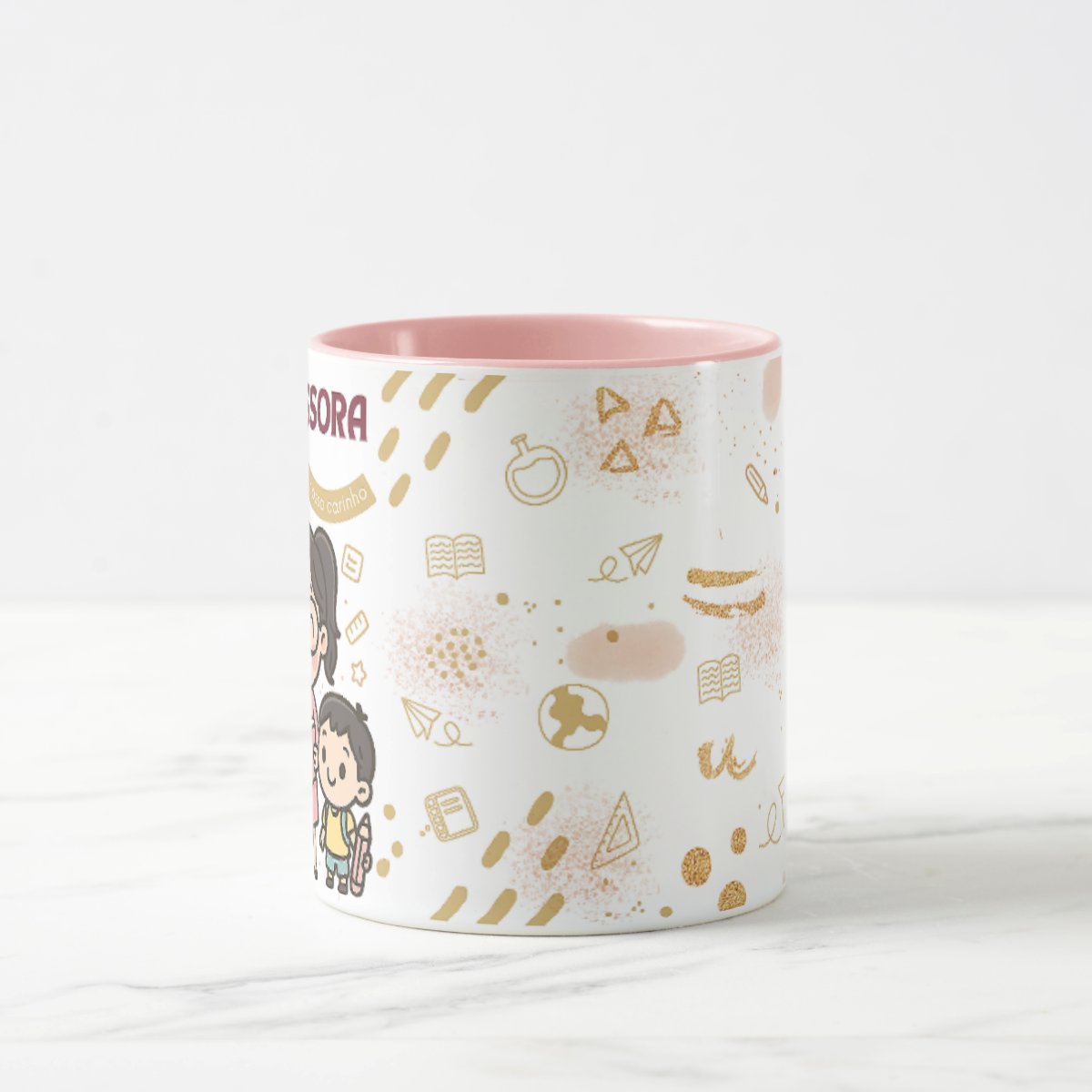 Caneca Professora Pronta Entrega Nosso Carinho Dia dos Professores ❤️