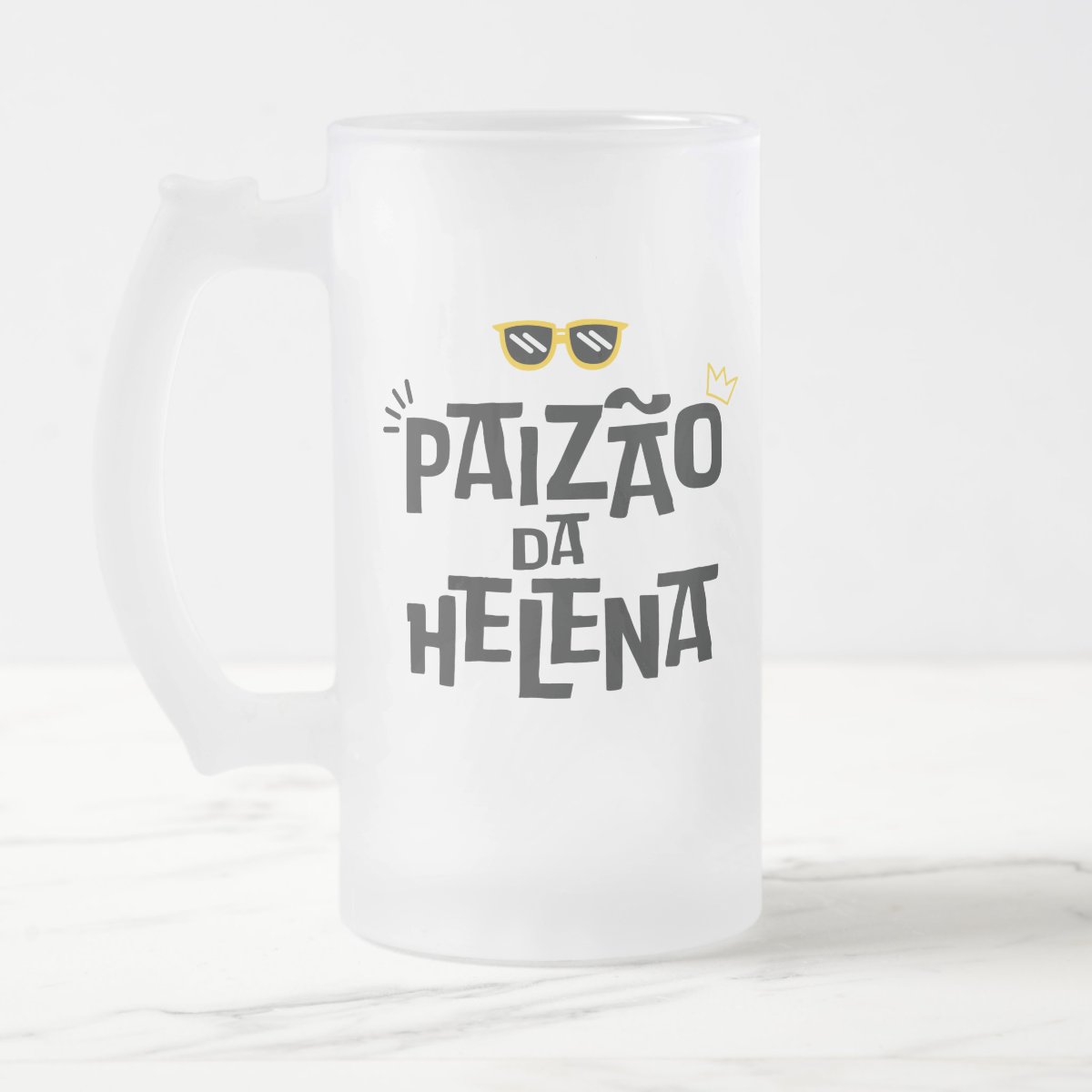 Copo de Cerveja Personalizado Legal Paizão com Nome