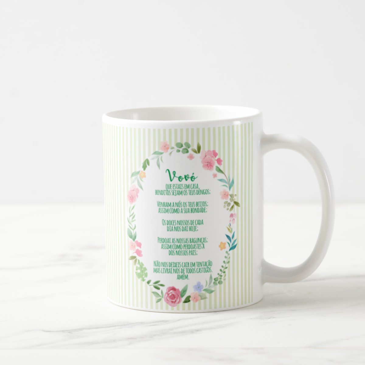 Caneca Personalizada Presente Especial para Vovó com Oração