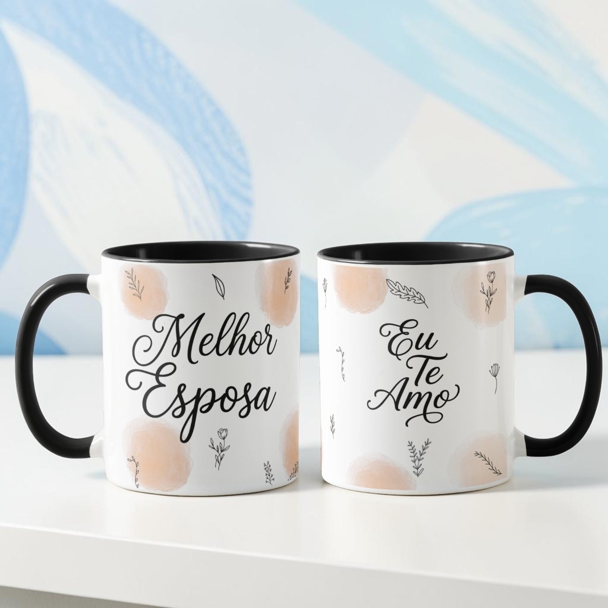 Caneca Personalizada Melhor Esposa - Preta