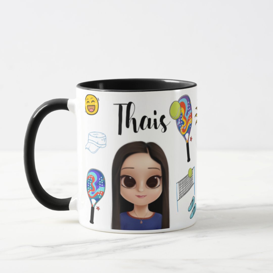 Caneca Presente Personalizado Beach Tennis para Tenista