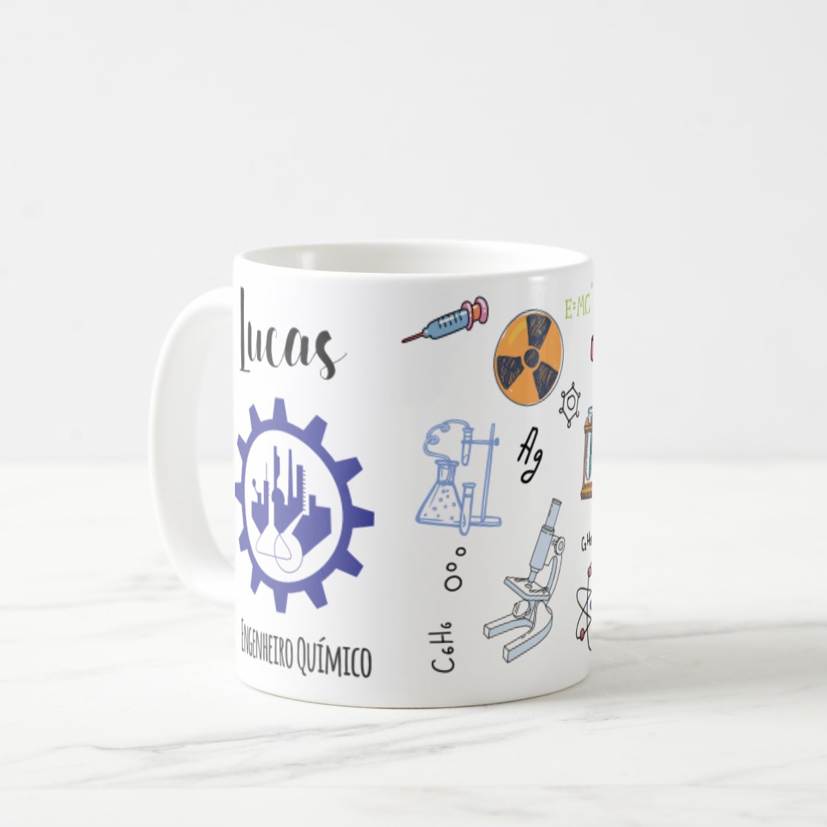Caneca Personalizada Engenharia Química com Nome