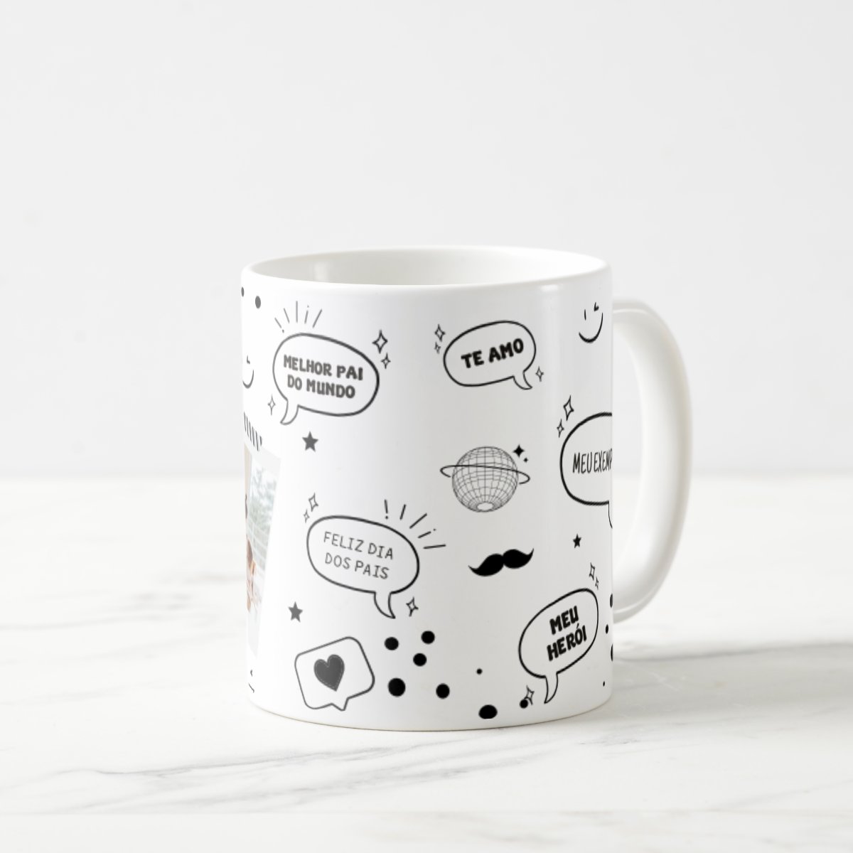 Caneca Personalizada com Foto Presente Especial Dia dos Pais