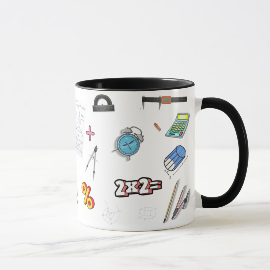 Caneca Professor Matemática Presente Personalizado com Nome