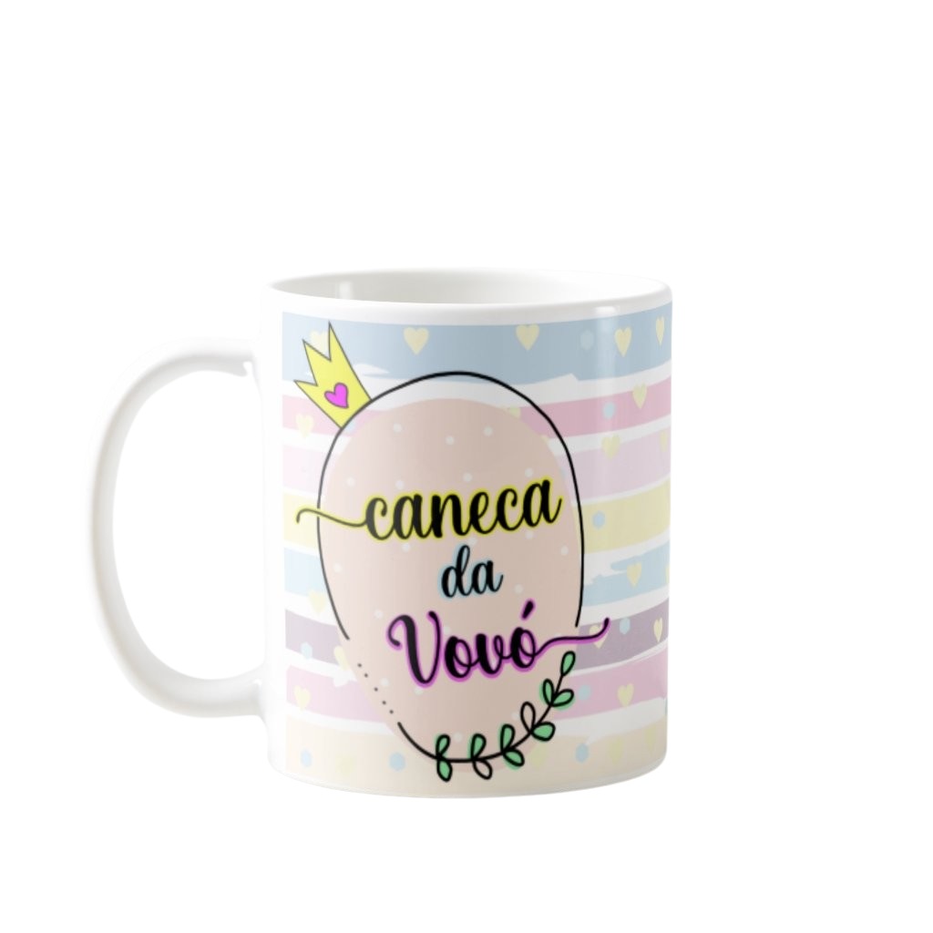 Caneca da Vovó Presente Especial para a Avó Pronta Entrega - Família (Avó/Avô)