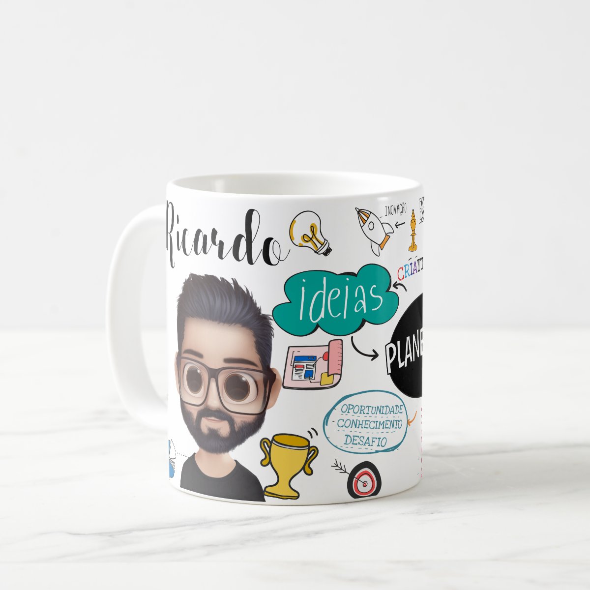 Caneca Profissão Gestores Presente Personalizada Com Avatar