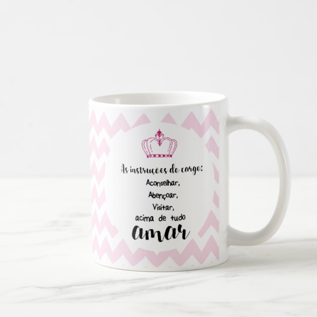 Caneca Batizado Batismo Madrinha Promovida a Dinda com Nomes