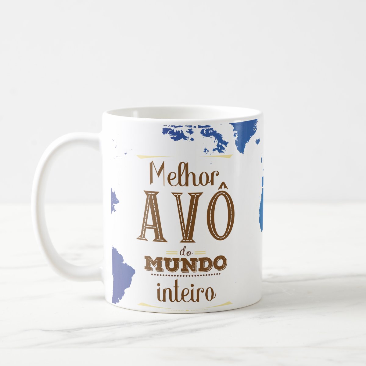 Conjunto Almofada Decorativa e Caneca para Melhor Avô