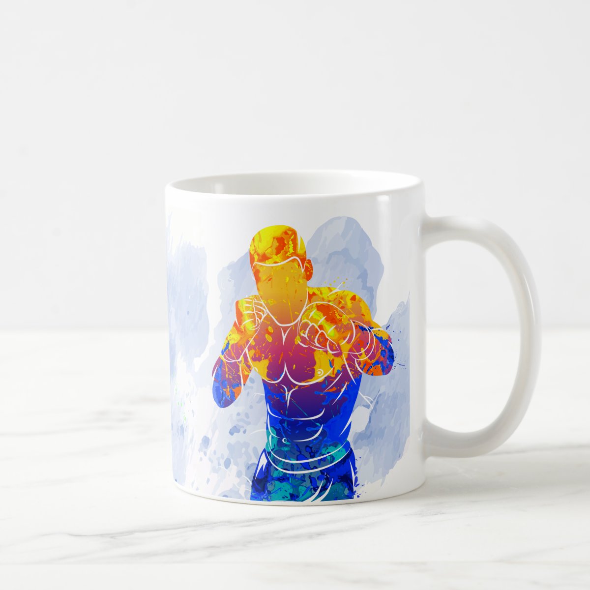Caneca Personalizada e Criativa Boxe Luta Lutador com o Nome