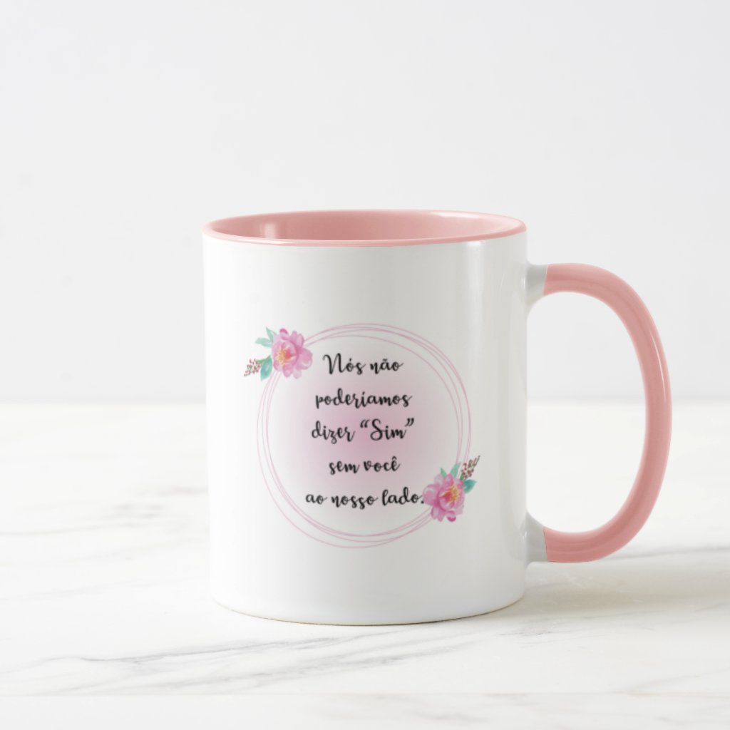 Caneca Convite Madrinha De Casamento Diz Que Sim