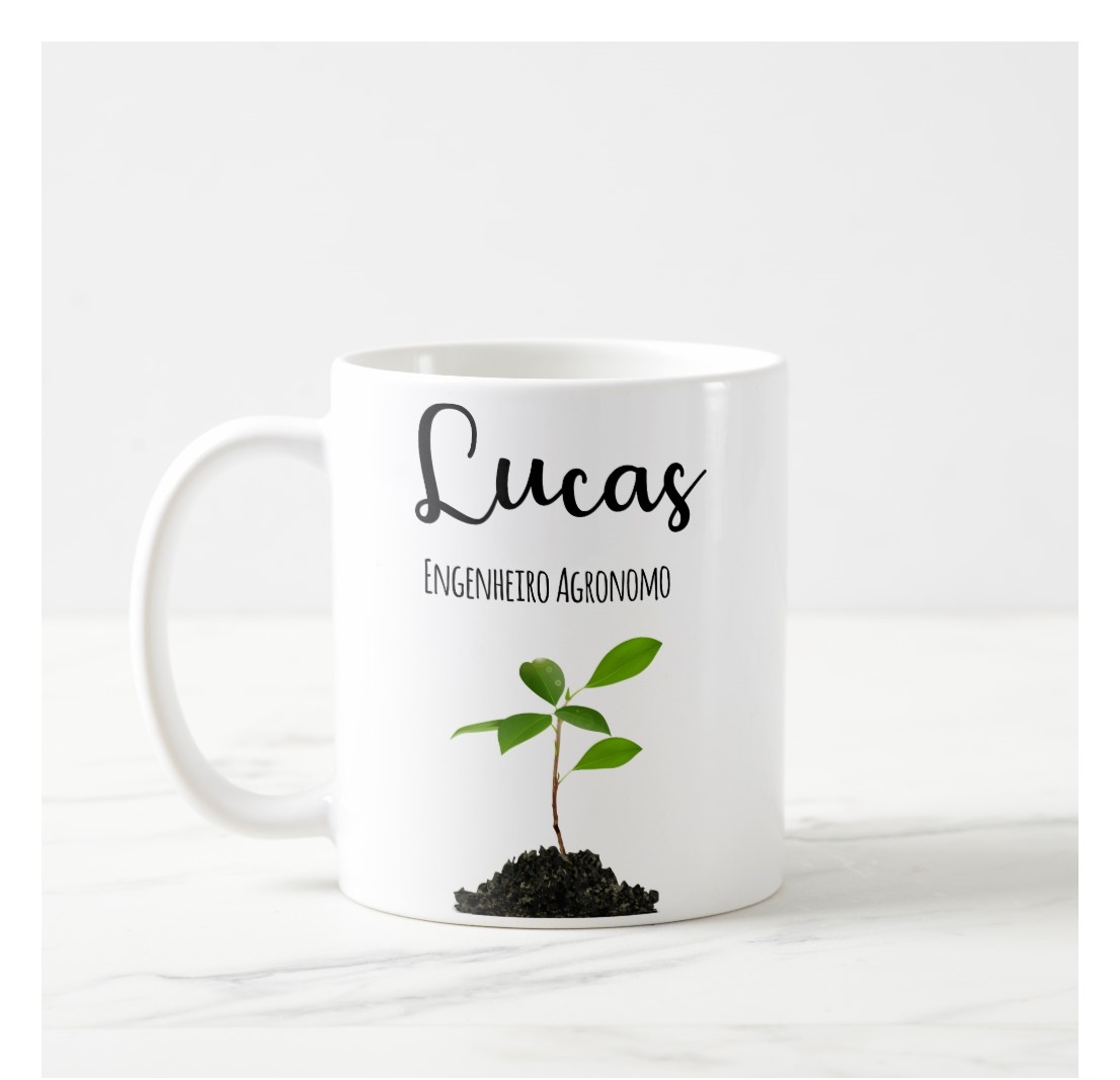Caneca Personalizada Agronomia Profissão Engenheiro Agrônomo - Profissões (Engenheiro(a))