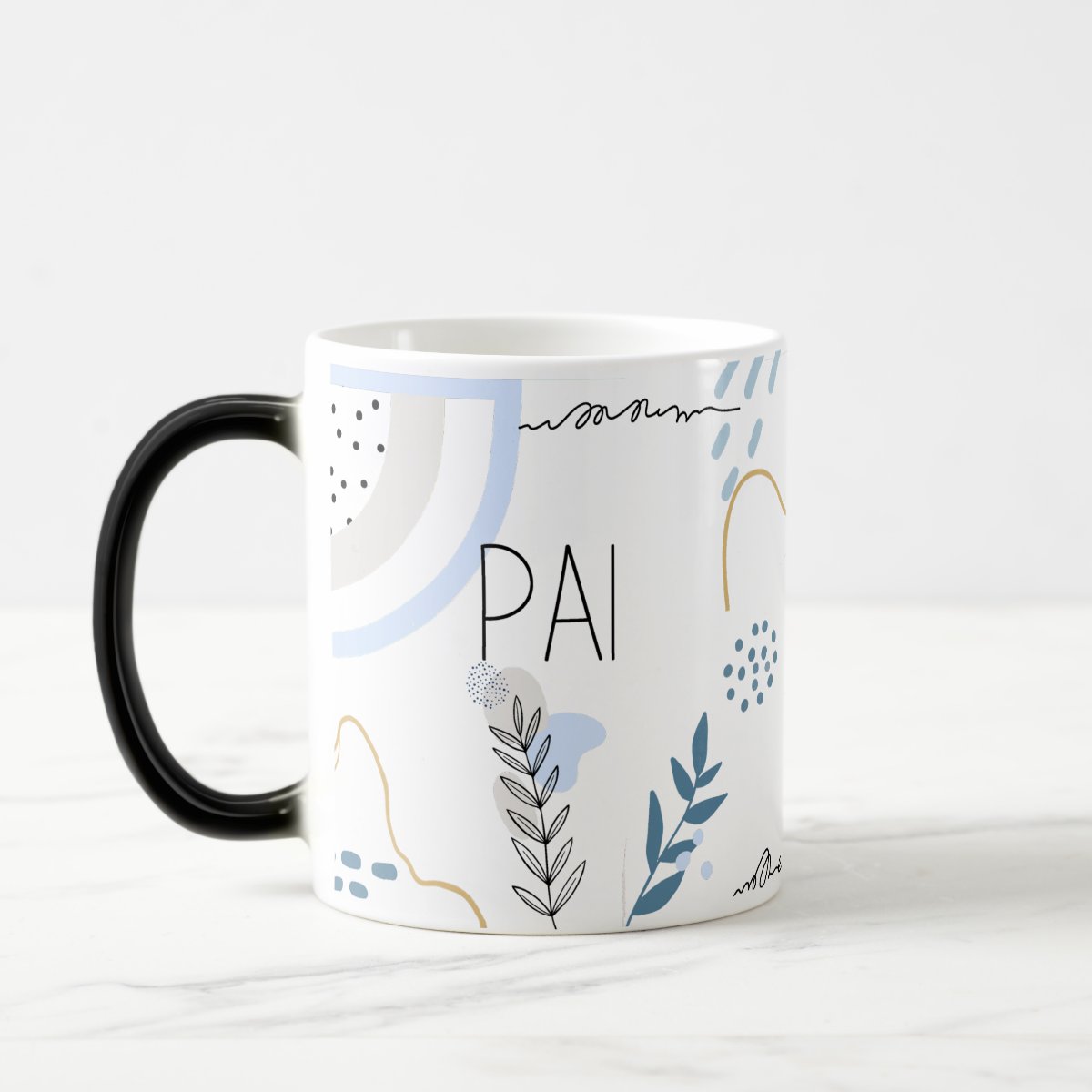 Caneca Mágica Presente Pai Minimalista Dia dos Pais - Família (Pai)