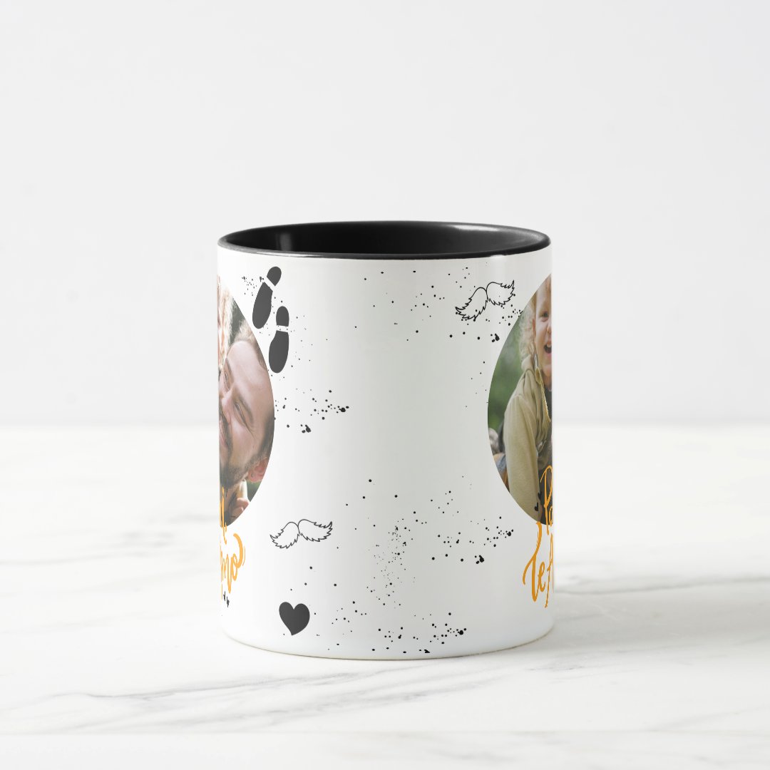 Kit Presente Dia dos Pais Caneca e Almofada Te Amo com Foto