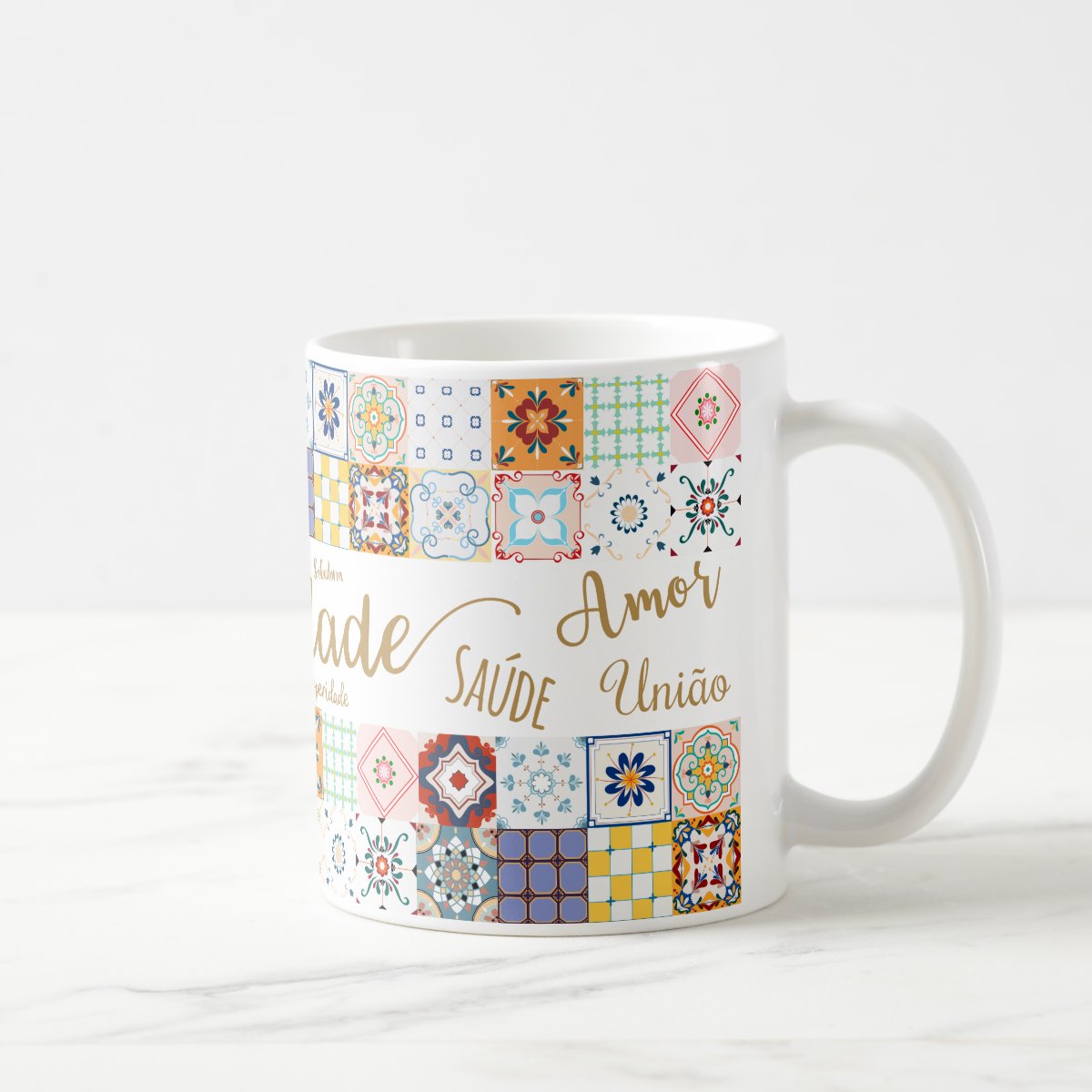 Caneca Felicidade Presente Feminino Amigas e Família