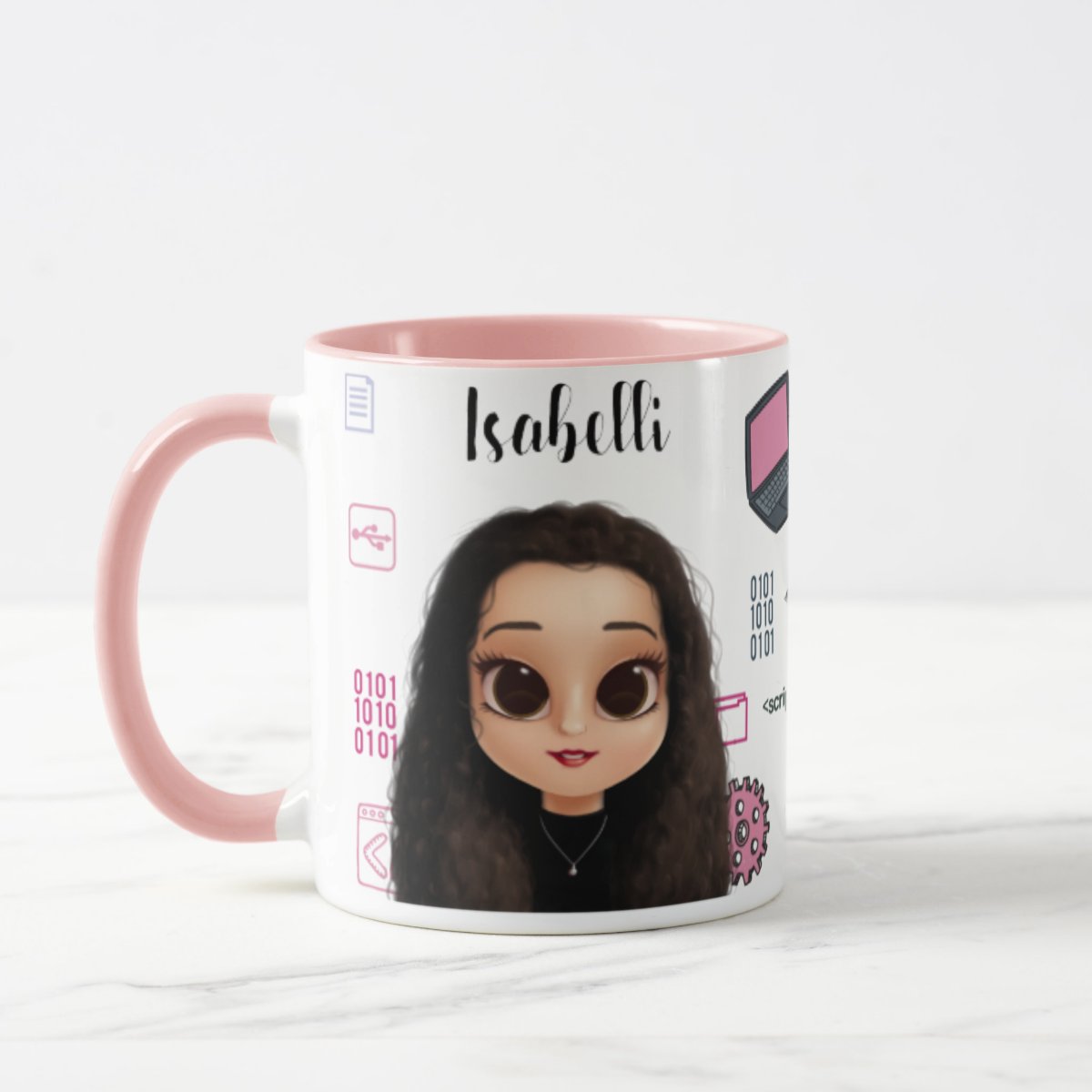 Caneca Personalizada Feminina Profissional de Tecnologia Ti - Profissões (Programador(a))
