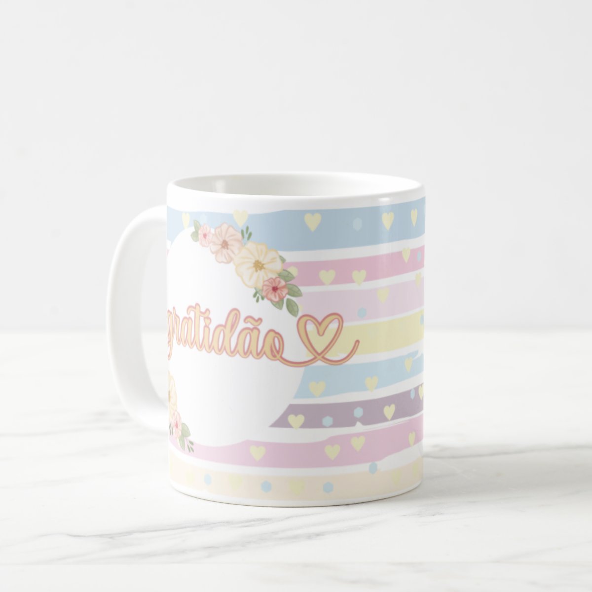 Caneca Divertida Feminina de Presente Agradecimento Gratidão