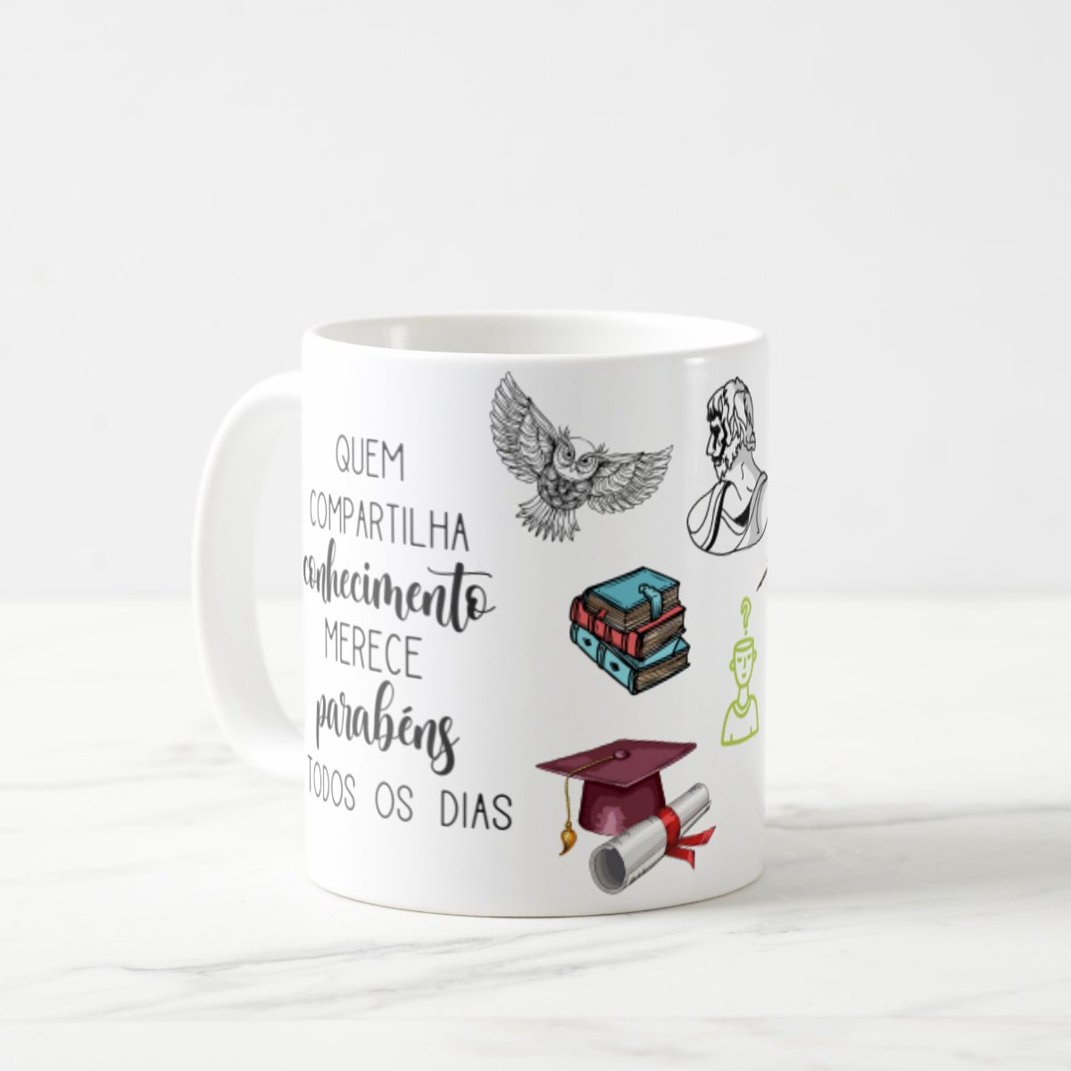 Caneca Presente Professor de Filosofia Pronta Entrega
