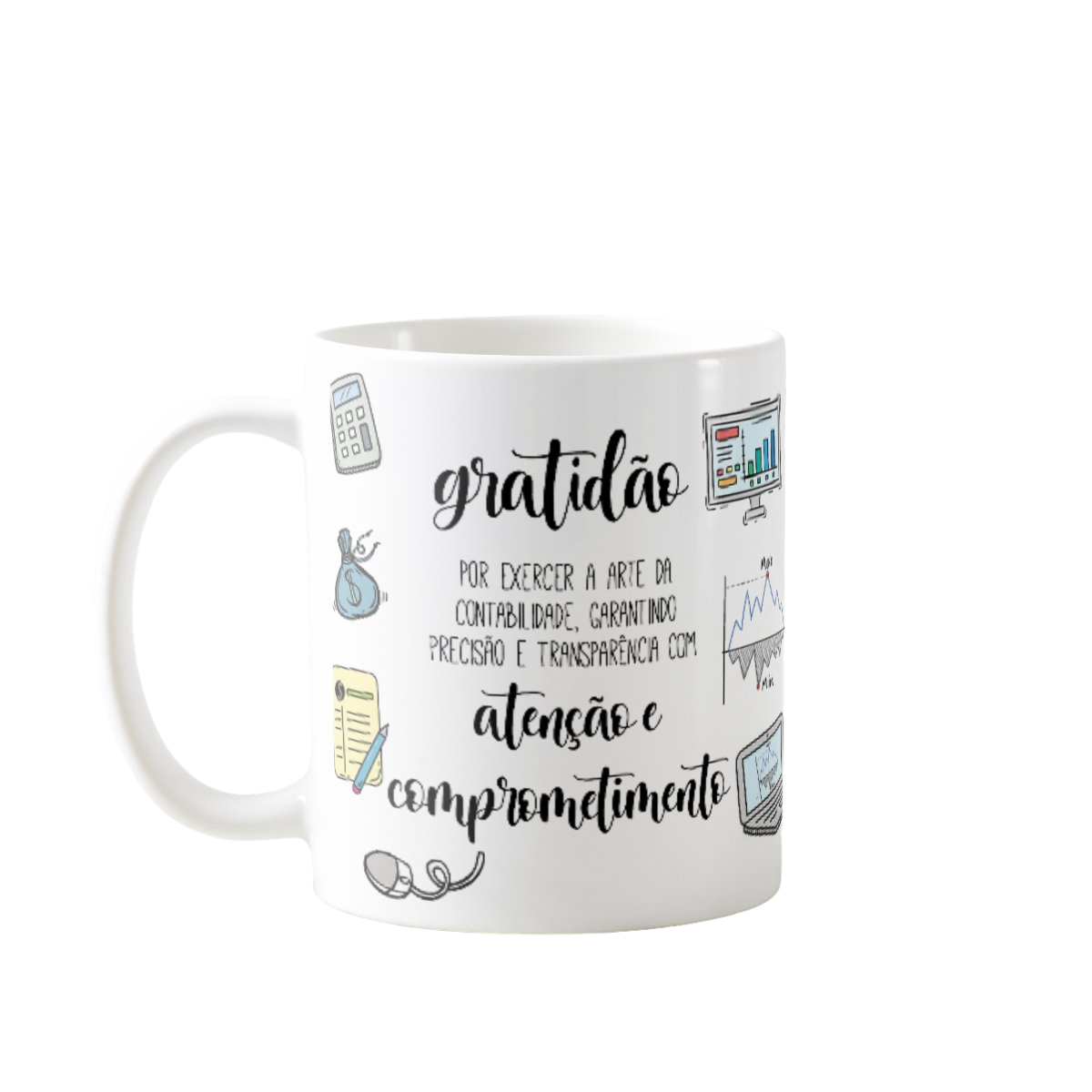 Caneca Profissão Presente Profissionais de Contabilidade