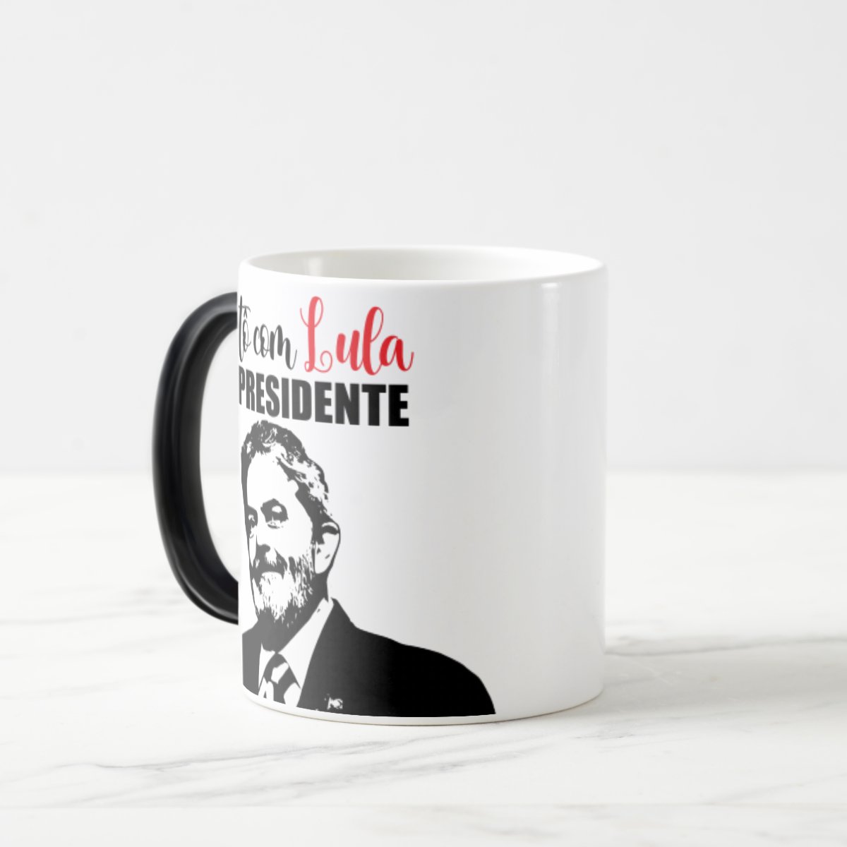 Caneca Mágica Pt Lula Presidente Eleições 2022 - Tô Com Lula