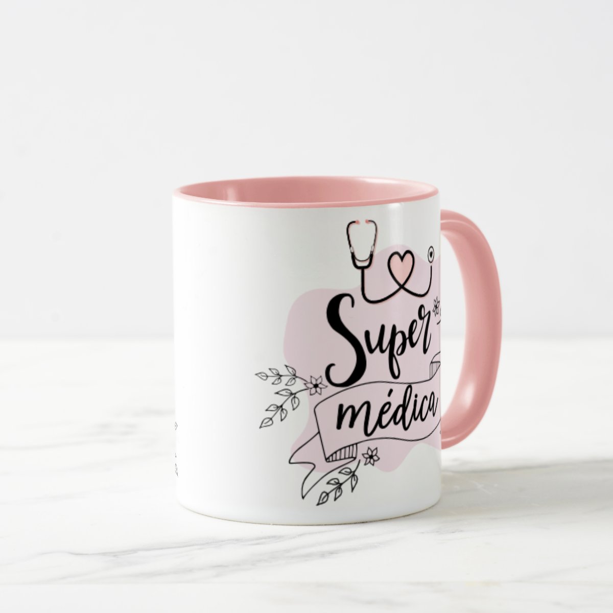 Caneca Feminina Presente Criativo Dia do Médico Super Médica