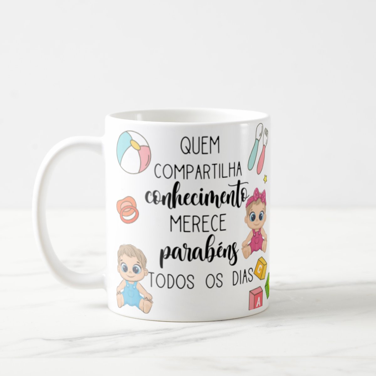 Caneca Presente Dia Dos Professores Para Professora Creche - Dia dos Professores (Professores)