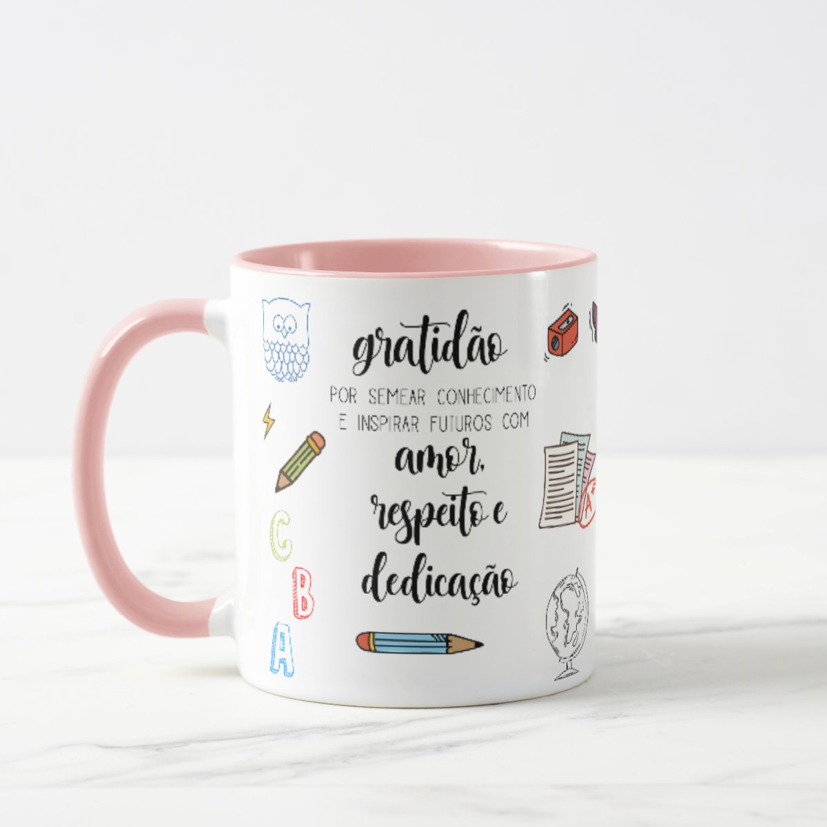 Caneca Presente Profissional Professores Agradecimento - Dia dos Professores (Professor(a))