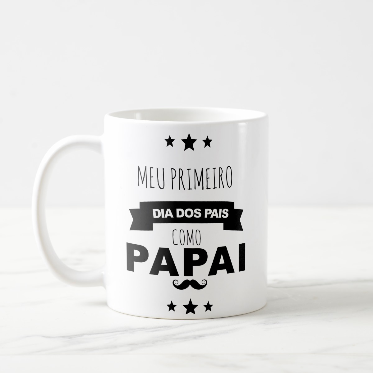 Caneca Presente Criativo de Primeiro Dia dos Pais Como Papai - Família (Pai)