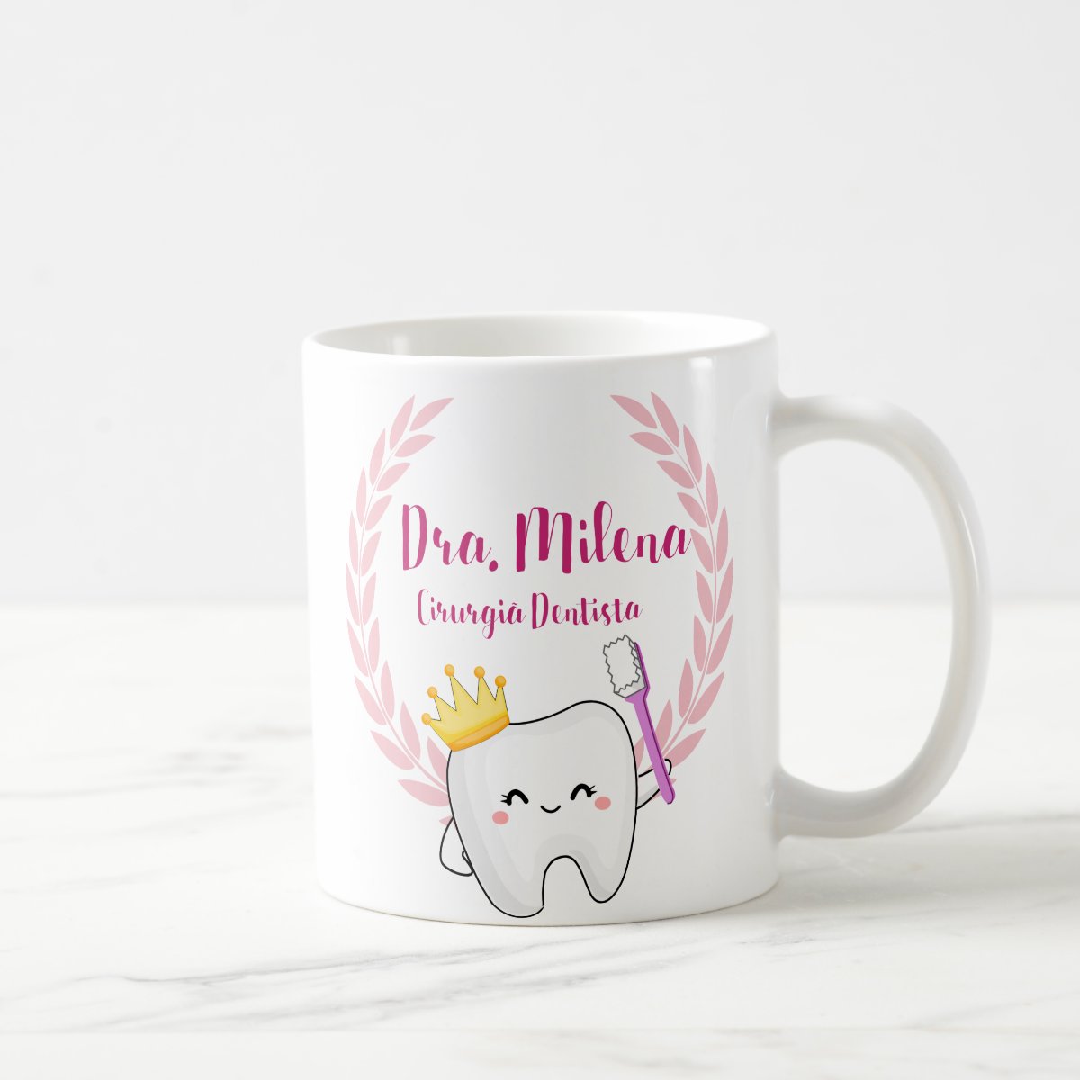 Caneca Personalizada Odontologia Cirurgiã Dentista Int.Branc