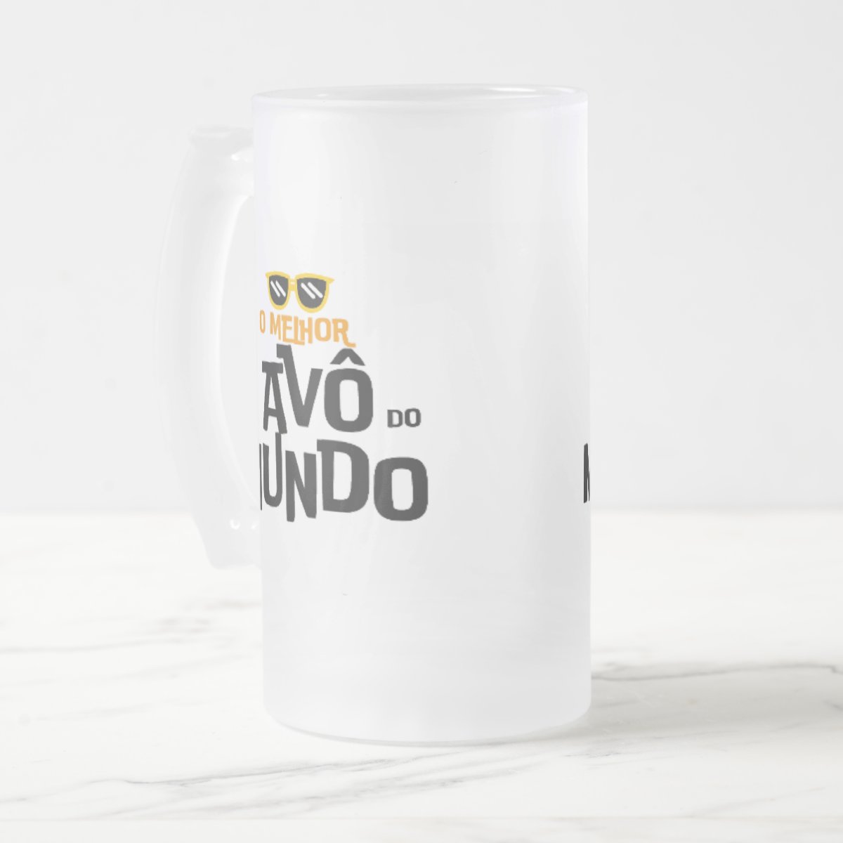 Copo de Cerveja Personalizado Divertido para Melhor Avô