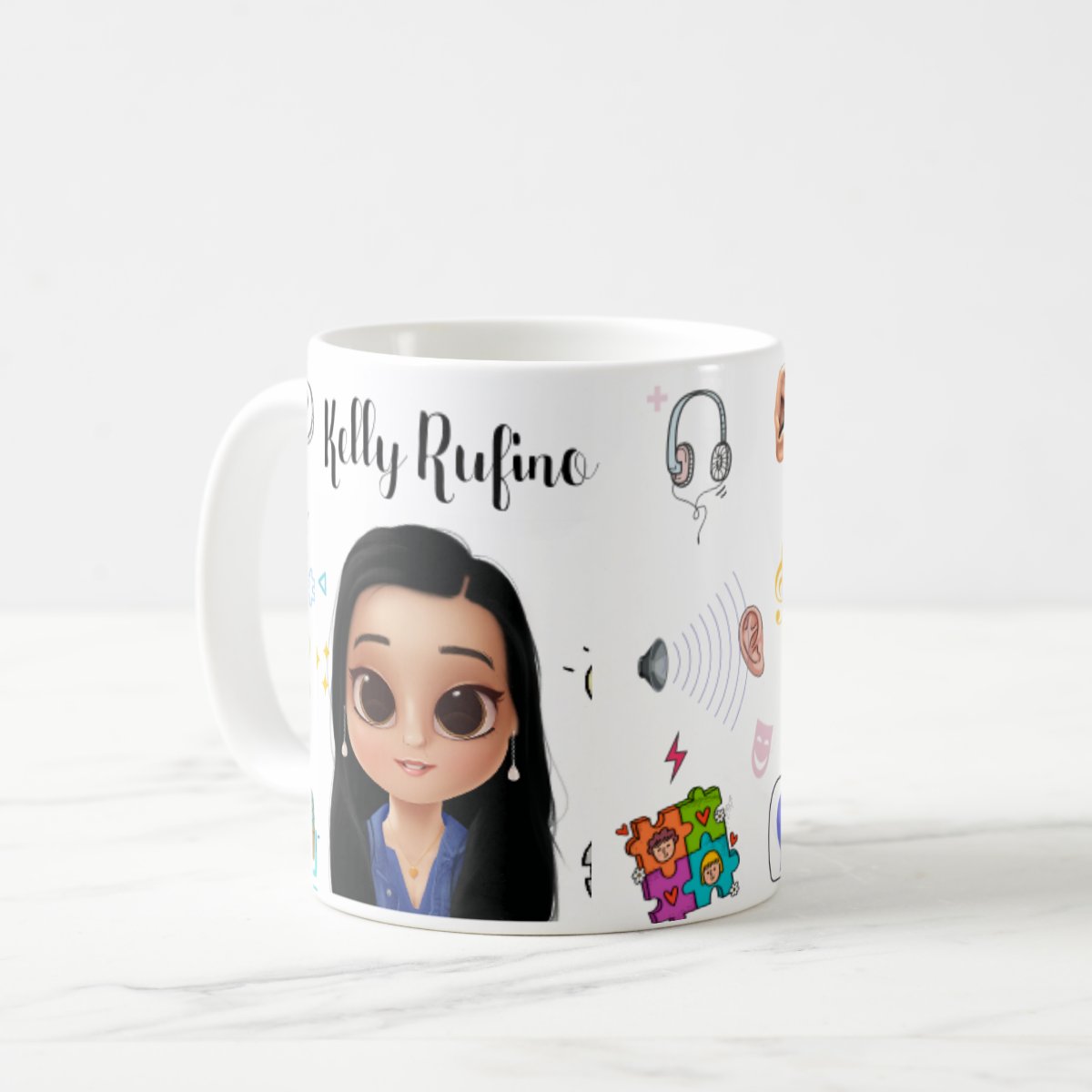 Caneca Personalizada Presente Profissão Fonoaudiologia Fono