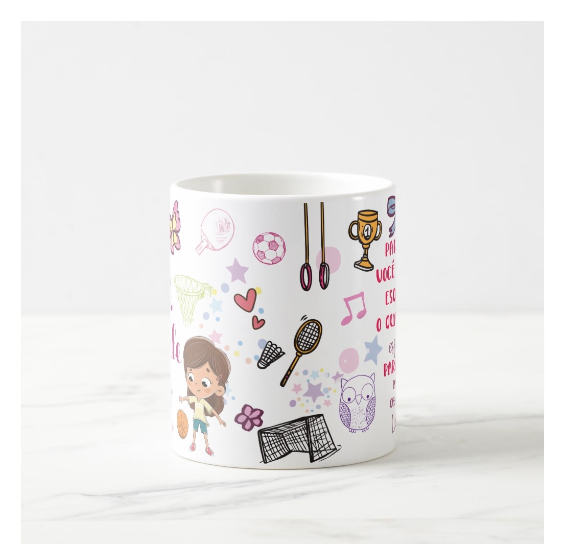 Caneca Professora Presente Professores Educação Física