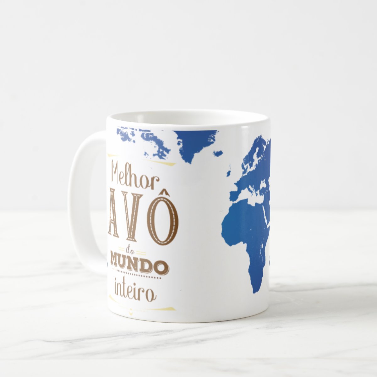 Caneca Presente Para Melhor Avô do Mundo Inteiro