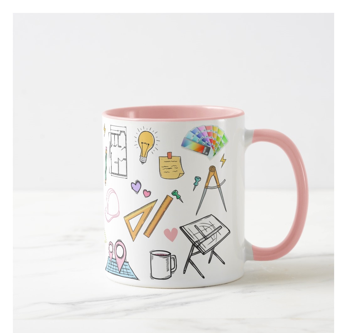 Caneca Profissão Arquitetura Presente Formatura Arquiteta
