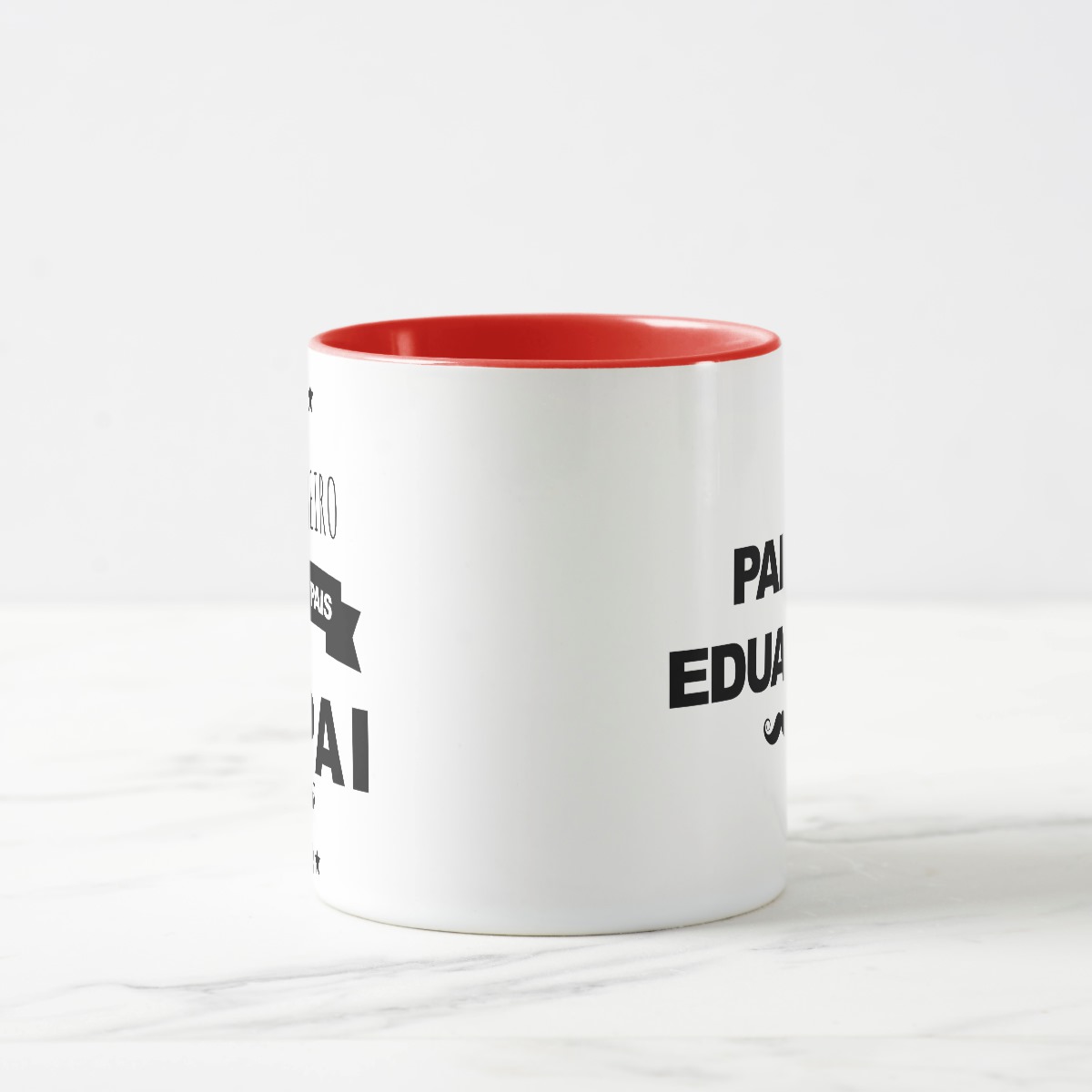 Caneca Presente Pai Frase Primeiro Dia dos Pais com Nome