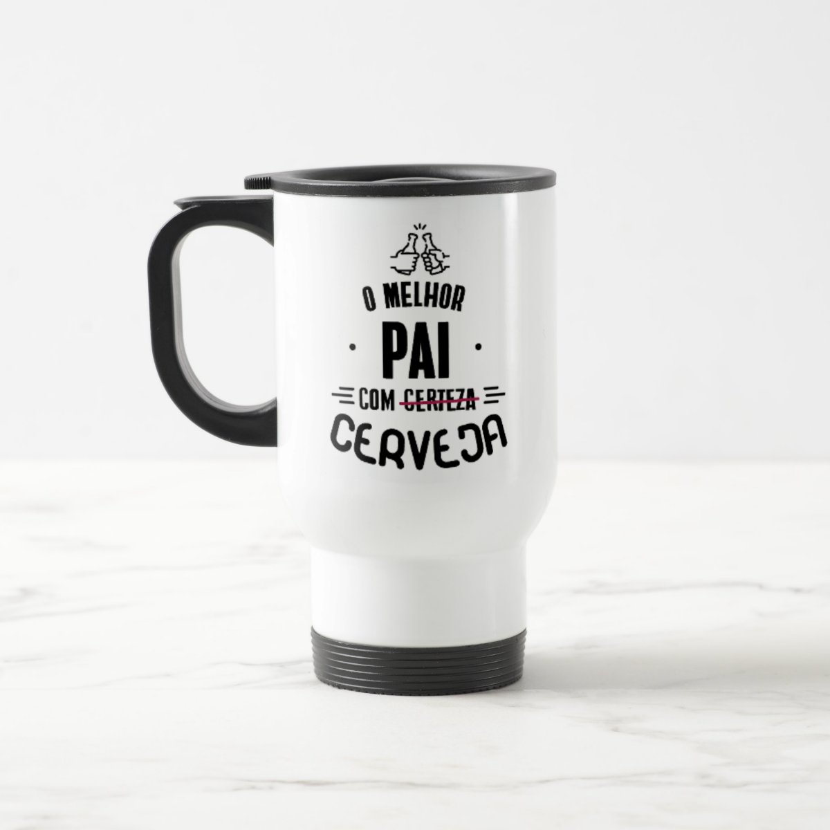 Copo Térmico Presente Melhor Pai Com Cerveja
