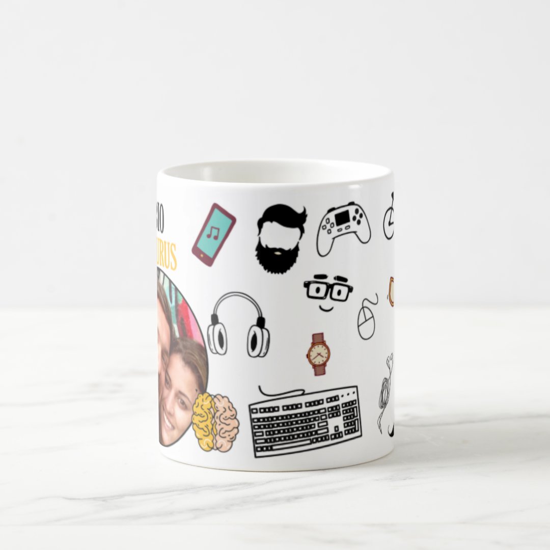Caneca Masculina Presente Personalizado com Nome e Foto