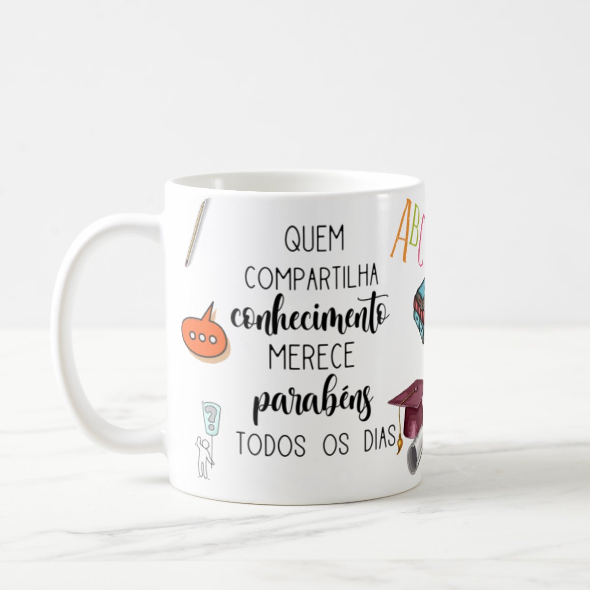 Caneca Presente Dia Dos Professores Língua Portuguesa