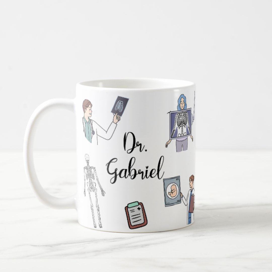 Caneca Presente Personalizado para Médico Radiologista