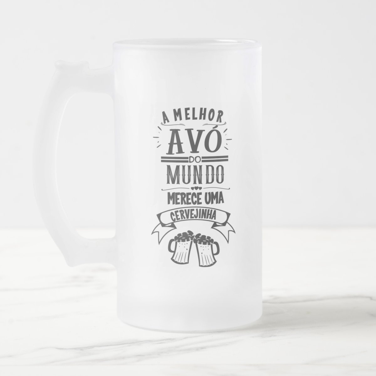 Copo Personalizada Chopp Cerveja Presente a Melhor Avó - Família (Avó/Avô)
