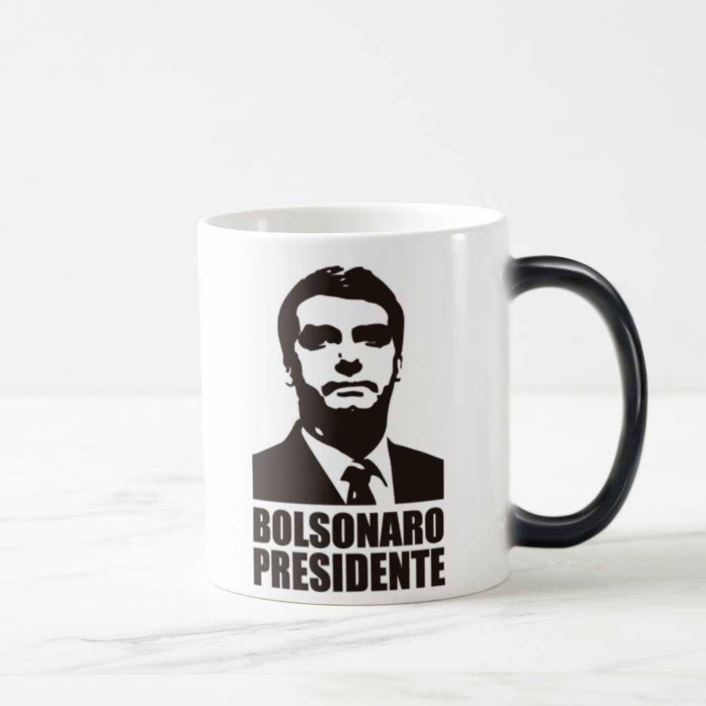 Caneca Mágica Bolsonaro Presidente 2022 + Caixinha Presente