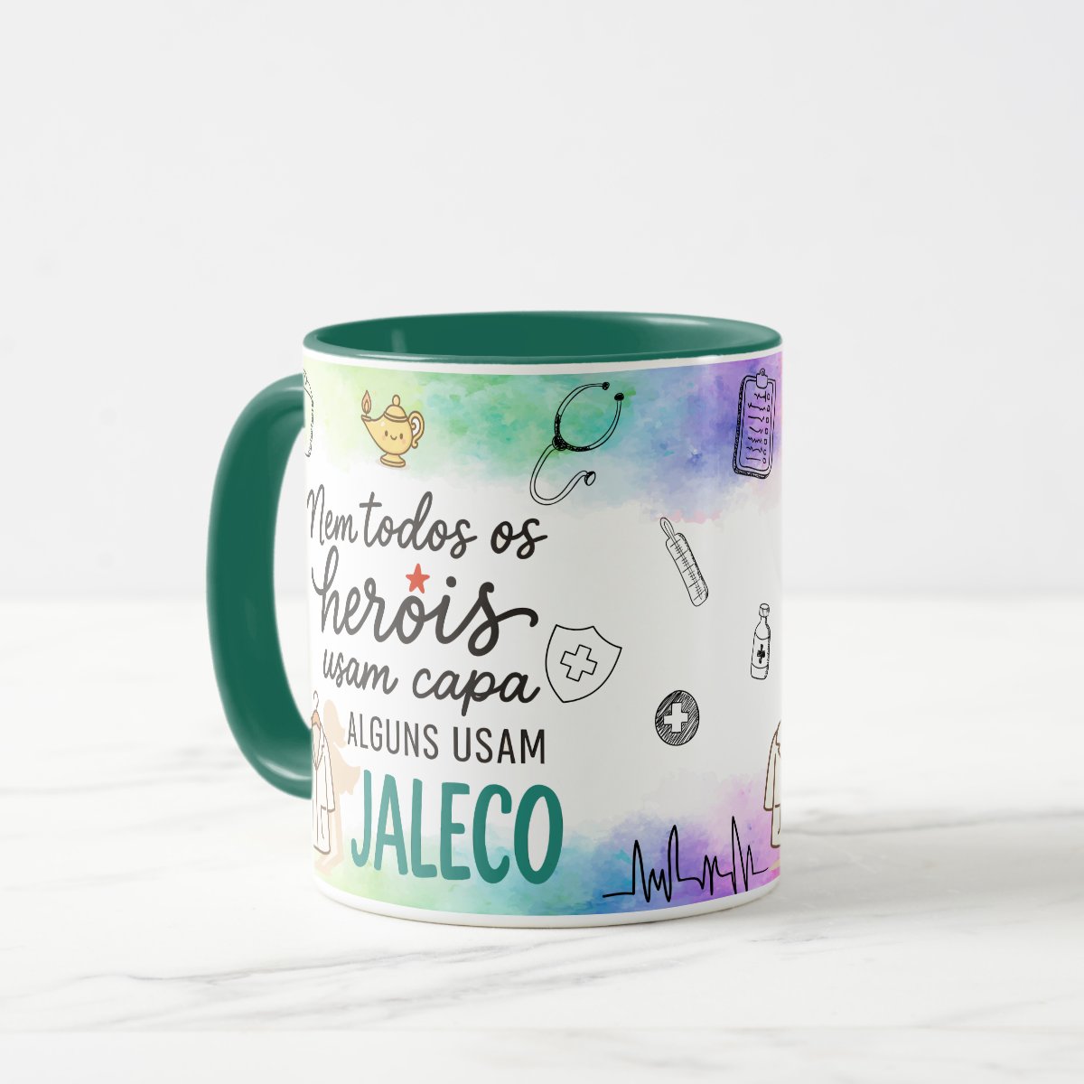 Caneca Personalizada Enfermagem Presente Enfermeira Pronta Entrega