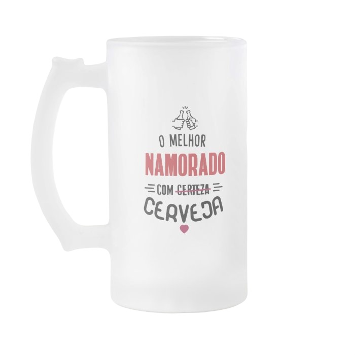 Caneca de chopp cerveja melhores namorados 