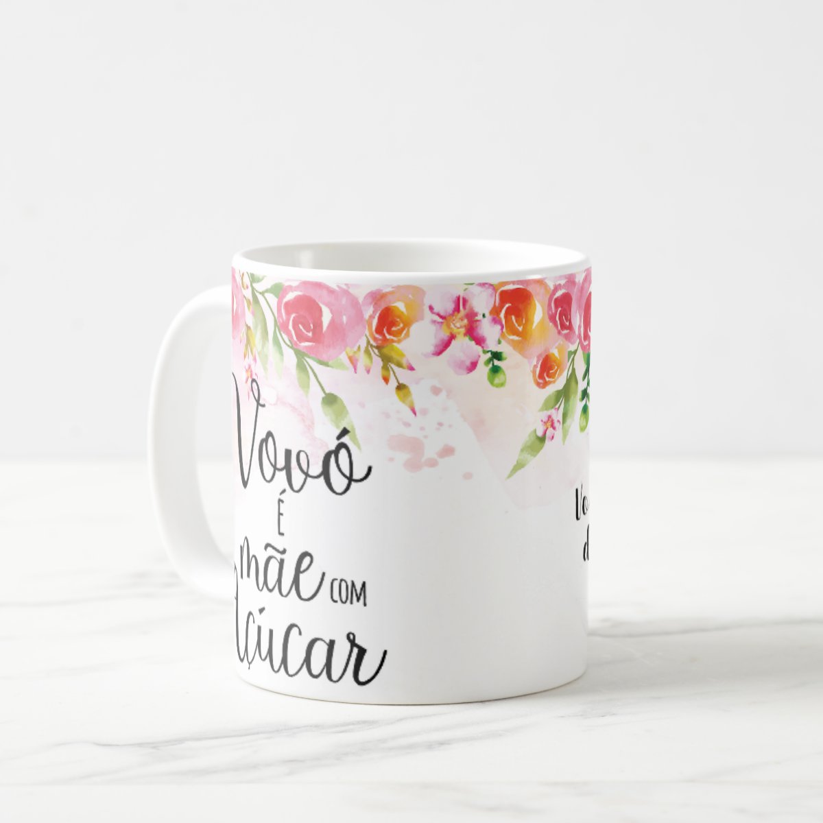 Caneca Presente Avó Agradecimento Criativo Vovó É Mãe