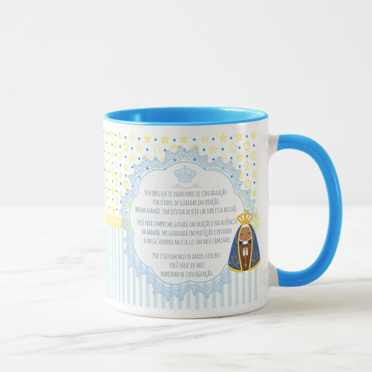 Caneca Personalizada Padrinho de Consagração Batizado