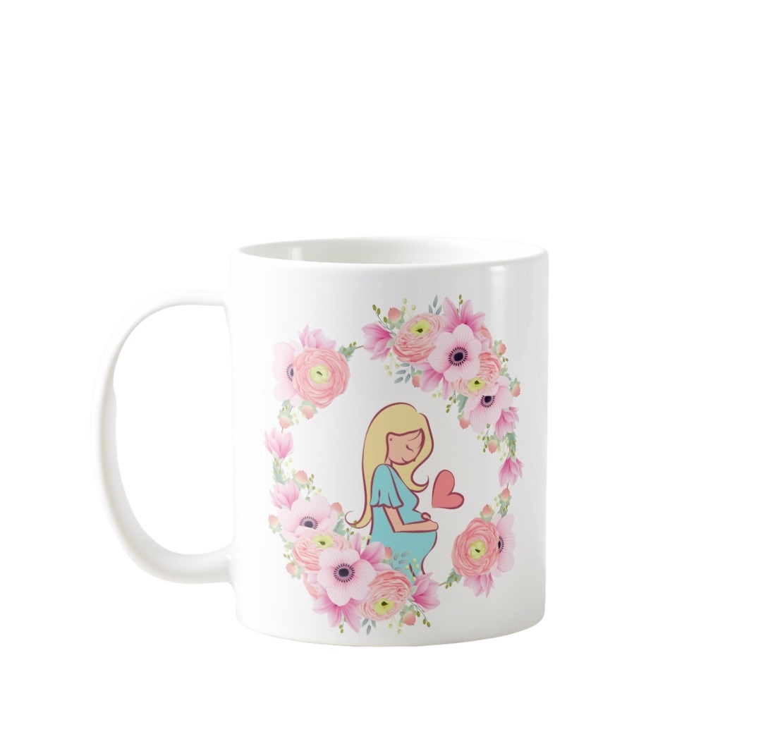 Caneca Personalizada para Grávida - Dia das Mães - Família (Mãe)