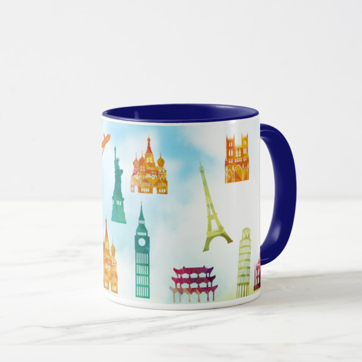 Caneca Turismo Presente Frase Viagem Viajo Logo Quero Viajar