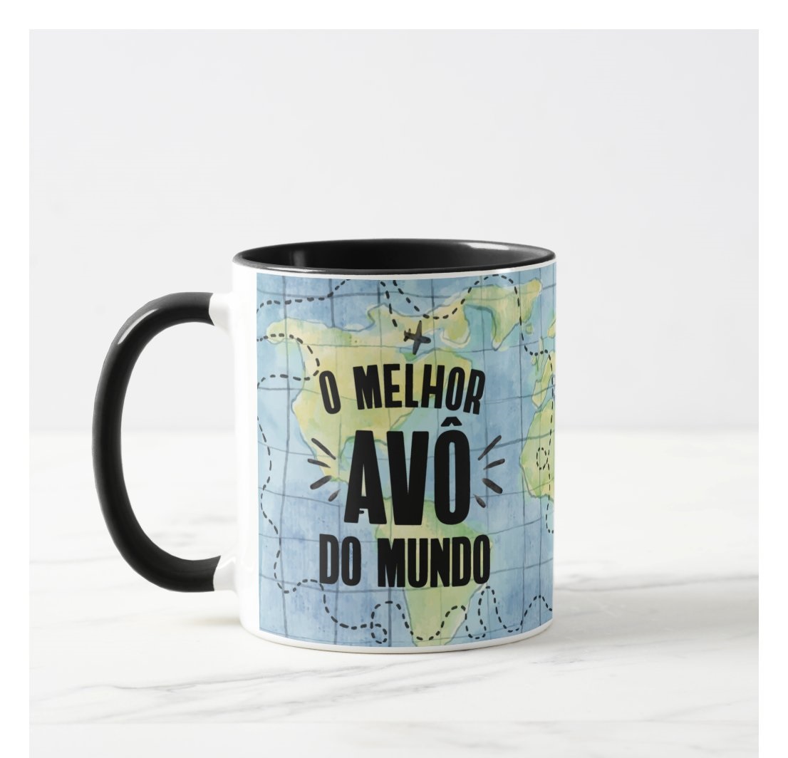 Caneca Personalizada Melhor Avô do Mundo - Família (Avó/Avô)