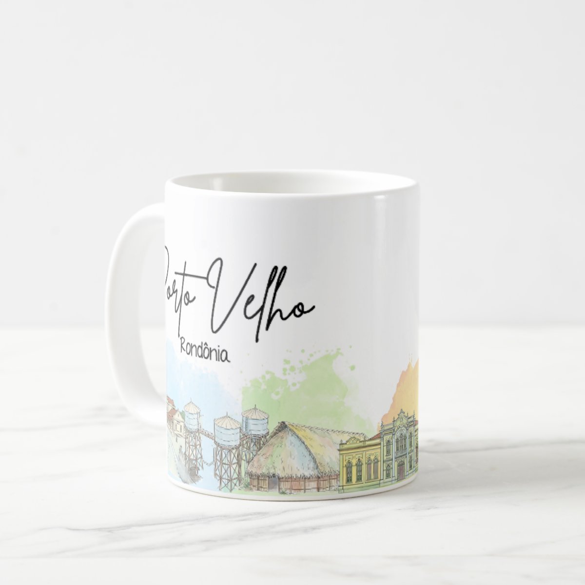 Caneca Personalizada Rondônia Lembrança Cidade Porto Velho