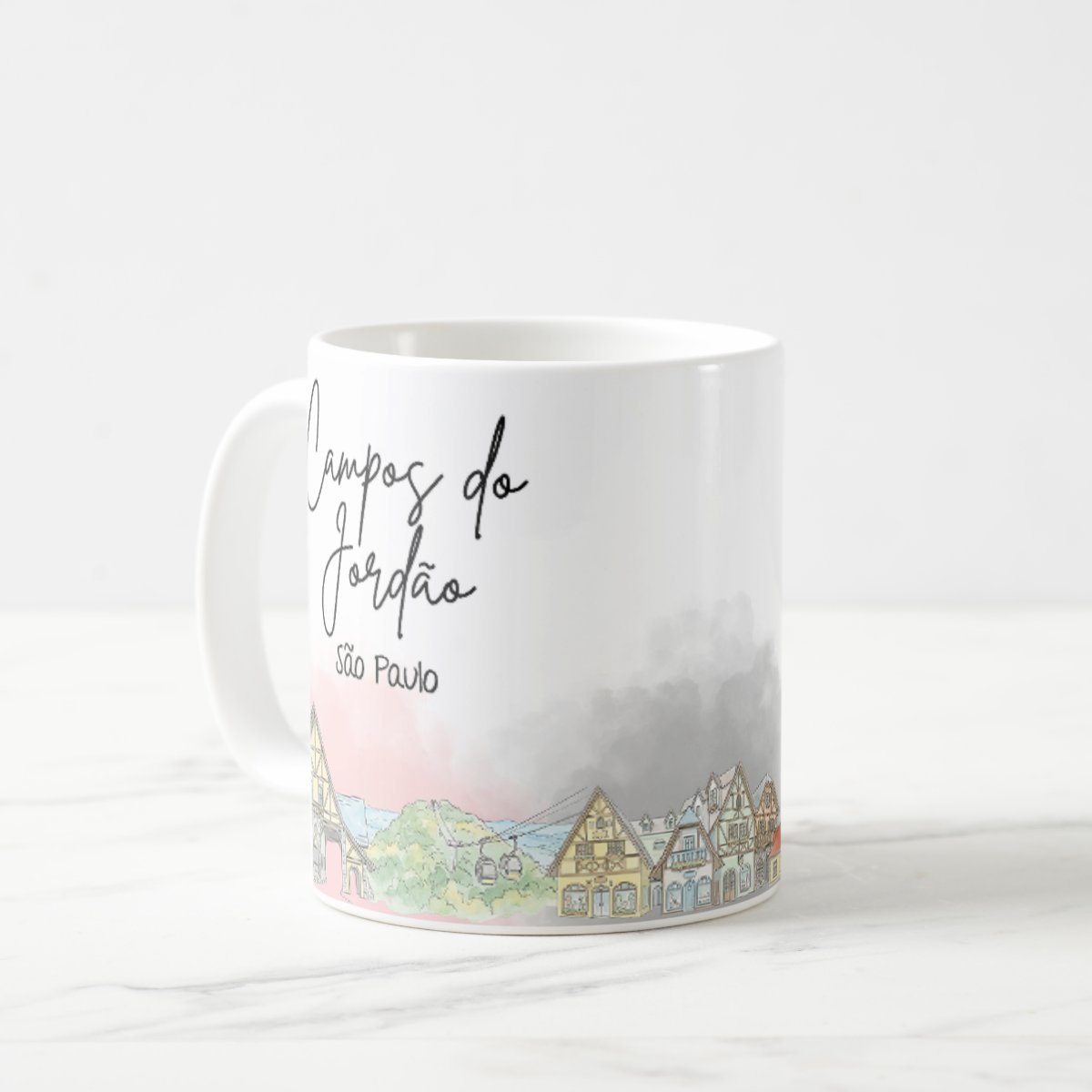 Caneca Personalizada São Paulo Lembrança Cidade Campos do Jordão